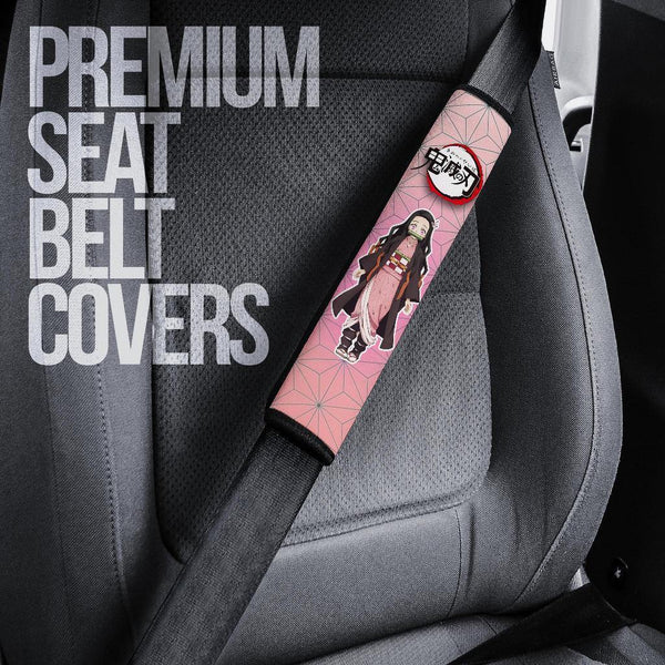 Nezuko Seat Belt Covers Demon Slayers Anime Car Accessories - Customforcars - 5