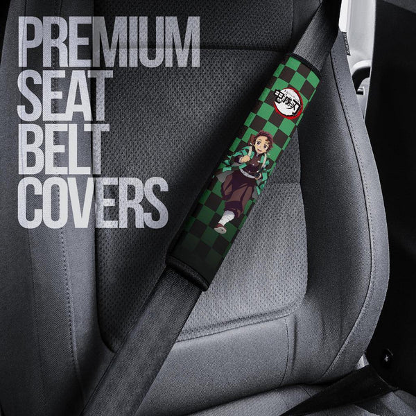 Tanjiro Kamado Seat Belt Covers Demon Slayers Anime Car Accessories - Customforcars - 5