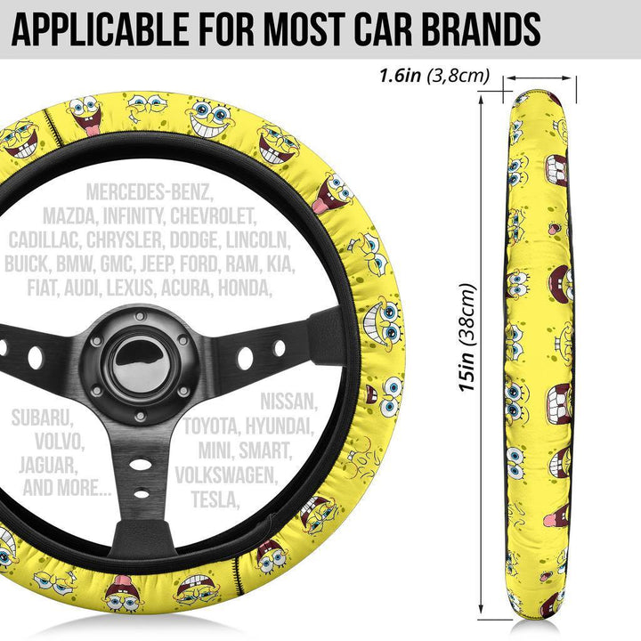 Spongebob Squarepants Custom Steering Wheel Cover - Customforcars - 7
