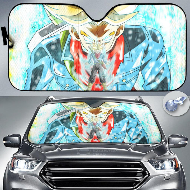 Dragon Ball Super Anime Car Accessories Custom Future Trunks Car Sun shade - EzCustomcar - 1