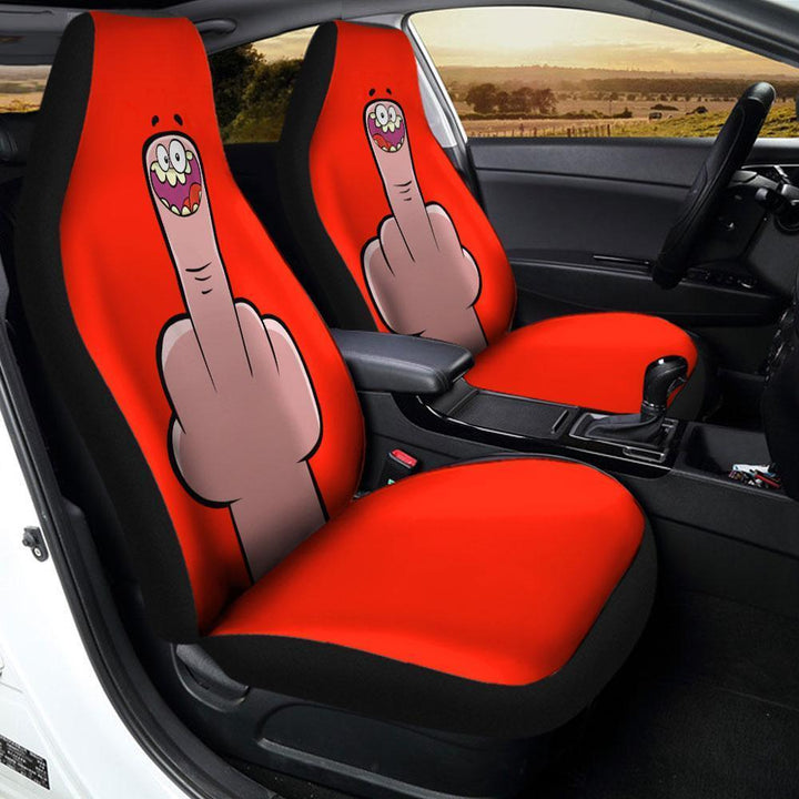 Funny Middle Finger Car Seat Covers - Customforcars - 2