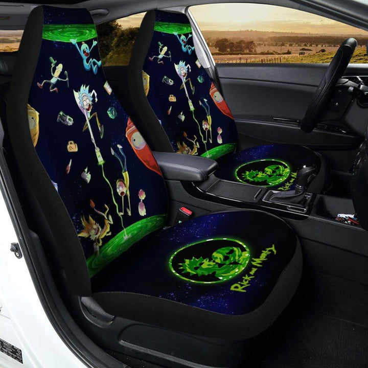 Funny Rick and Morty Car Seat Covers - Customforcars - 2