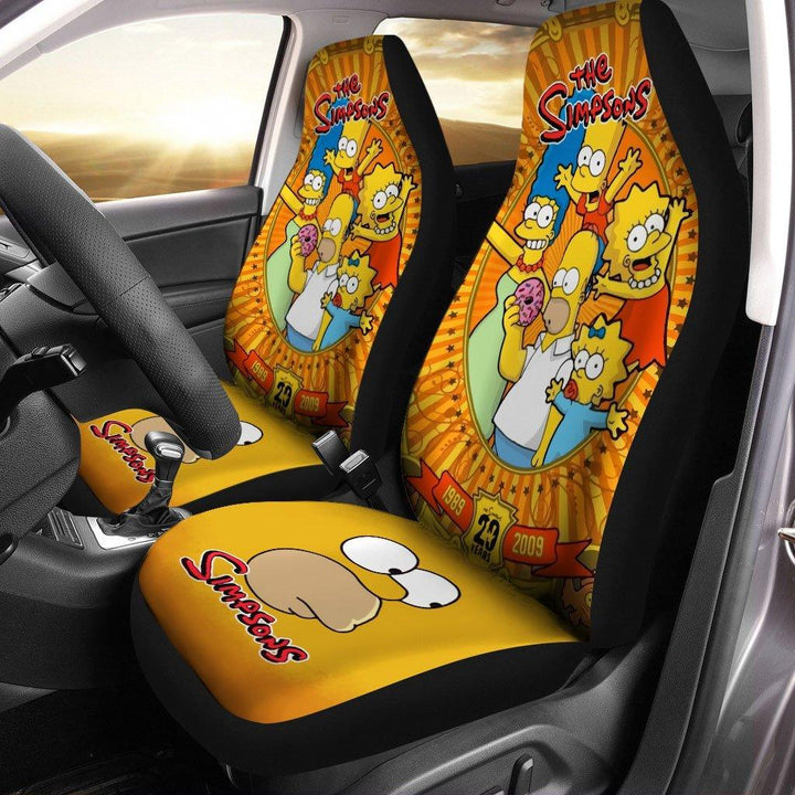 Funny The Simpson Family Car Seat Coversezcustomcar.com-1