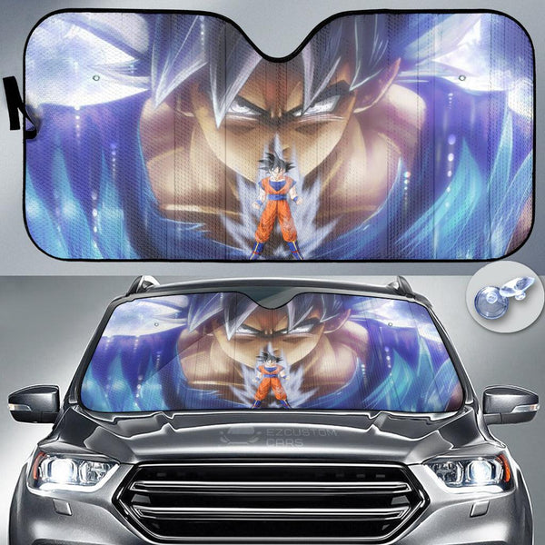 Goku Ultra Instinct Car Sun shade Custom Dragon Ball Anime Car Accessories - EzCustomcar - 1