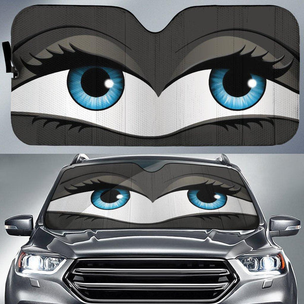Glam Eyes Cartoon Custom Car Sunshade - Customforcars - 2
