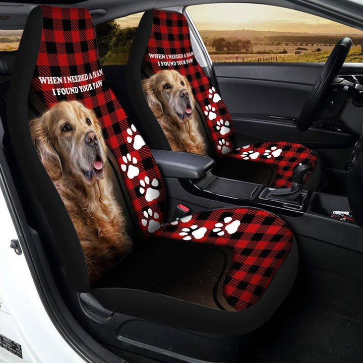 Golden Retriever Car Seat Covers I Found Your Paw - Customforcars - 3
