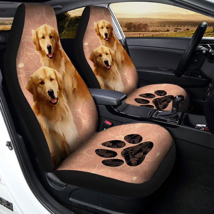 Golden Retriever Dog Custom Car Seat Covers Set Of 2 - Customforcars - 2