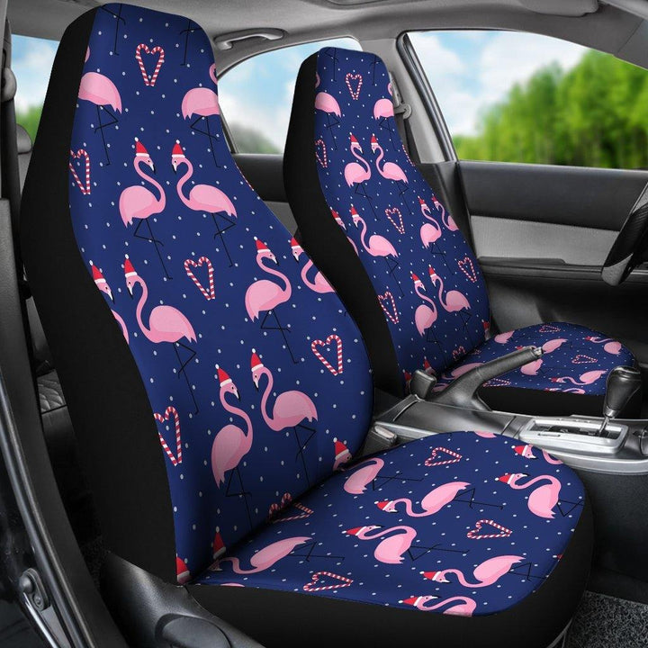 Flamingo Christmas Universal Fit Car Seat Covers - Customforcars - 3
