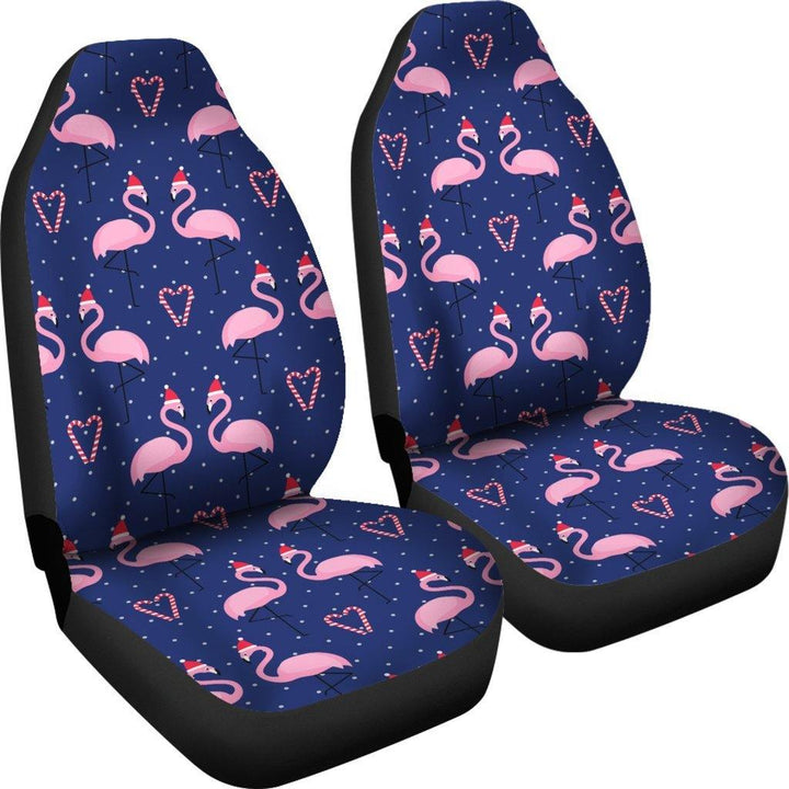 Flamingo Christmas Universal Fit Car Seat Covers - Customforcars - 4