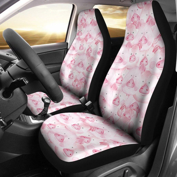 Pink Pig Pattern Custom Car Seat Coversezcustomcar.com-1