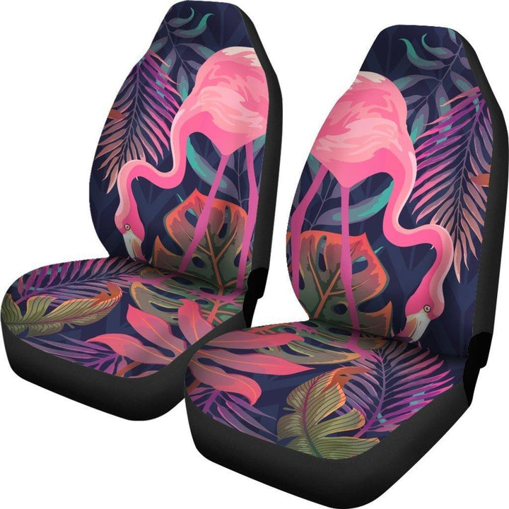 Flamingo Pink Scene Universal Fit Car Seat Covers - Customforcars - 2