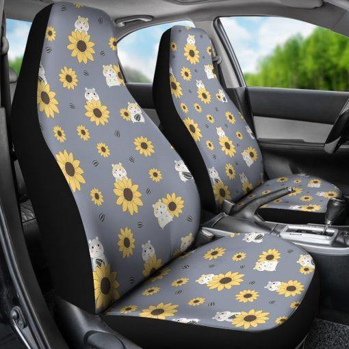 Hamster Pattern Custom Car Seat Covers Fan Gift - Customforcars - 3