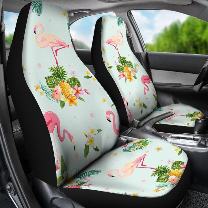 Flamingo Sweet Pattern Universal Fit Car Seat Covers - Customforcars - 3