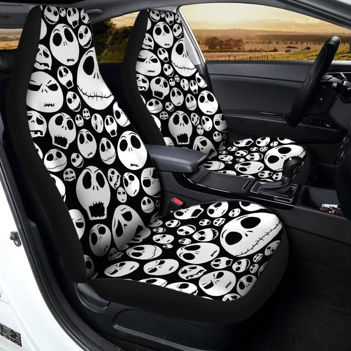 Halloween Ghost emoticon face pattern Car Seat Covers - Customforcars - 3