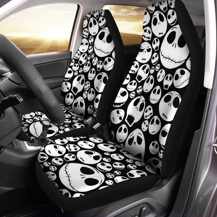 Halloween Ghost emoticon face pattern Car Seat Covers - Customforcars - 2