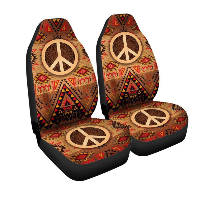 Hippie Peace Car Seat Covers Native American Customezcustomcar.com-1