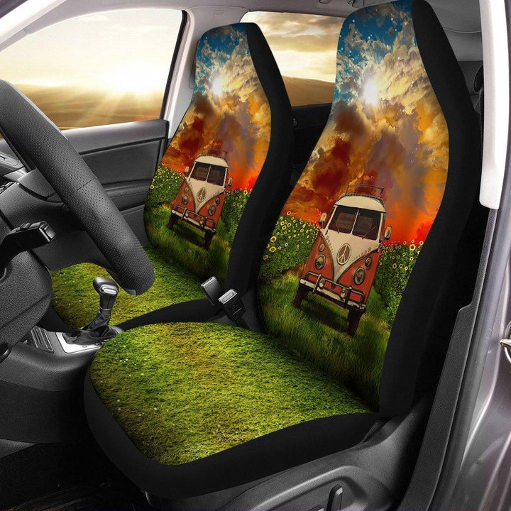 Hippie Peace Sign Car Seat Covers - Customforcars - 2