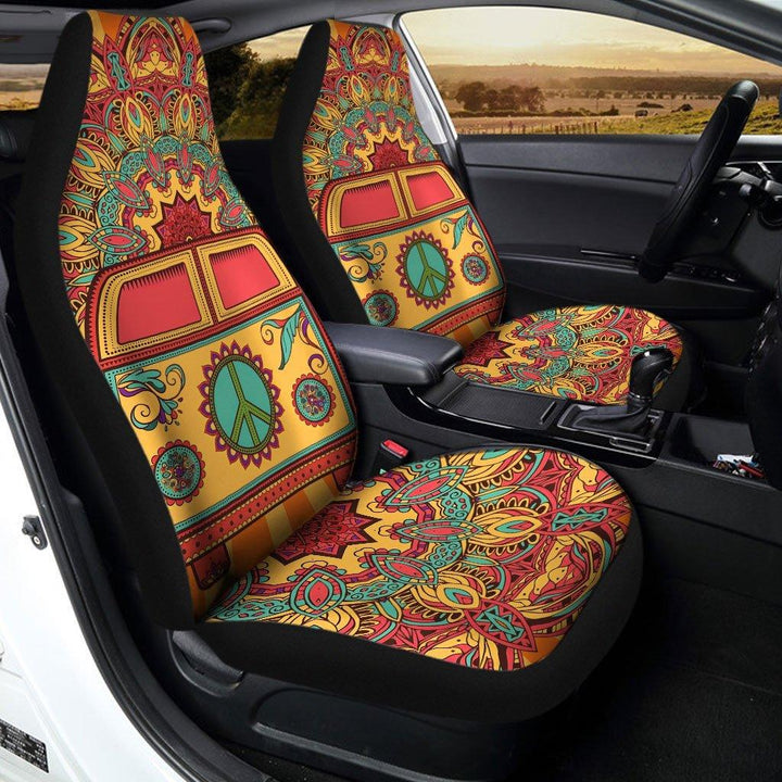 Hippie Van Peace Car Seat Covers - Customforcars - 3