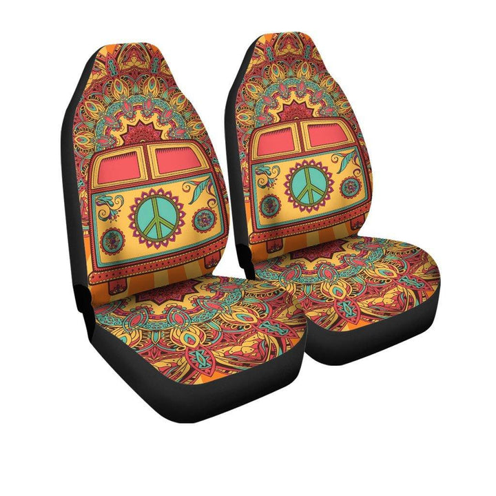 Hippie Van Peace Car Seat Coversezcustomcar.com-1
