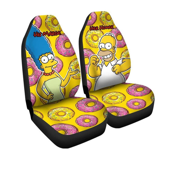 Homer and Marge The Simpsons Car Seat Covers The Best Valentine's Day Giftsezcustomcar.com-1