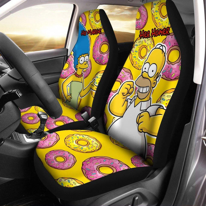 Homer and Marge The Simpsons Car Seat Covers The Best Valentine's Day Gifts - Customforcars - 2