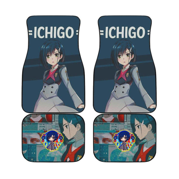 Ichigo Darling In The Franxx Anime Car Floor Mats Fan Gift-ezcustomcar-1
