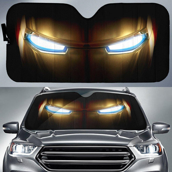 Iron Man Eyes Face Car Sunshade - Customforcars - 2