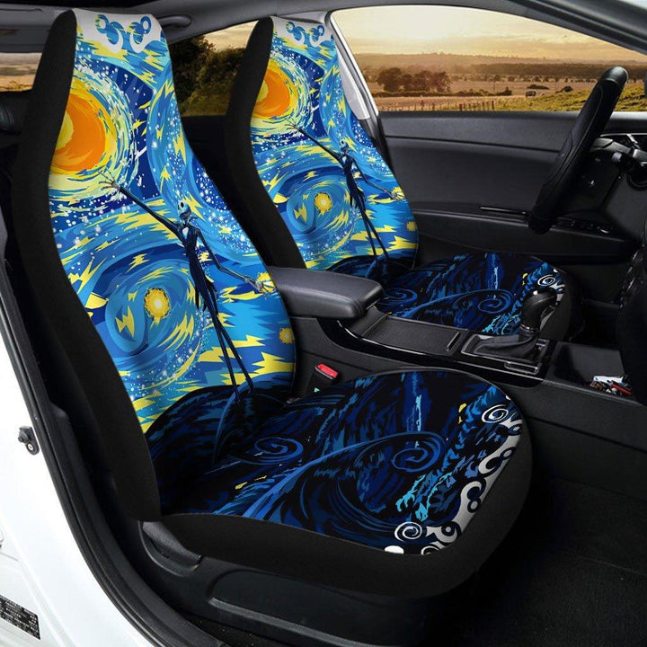 Jack Scary Night abstract paintings Car Seat Covers - Customforcars - 3