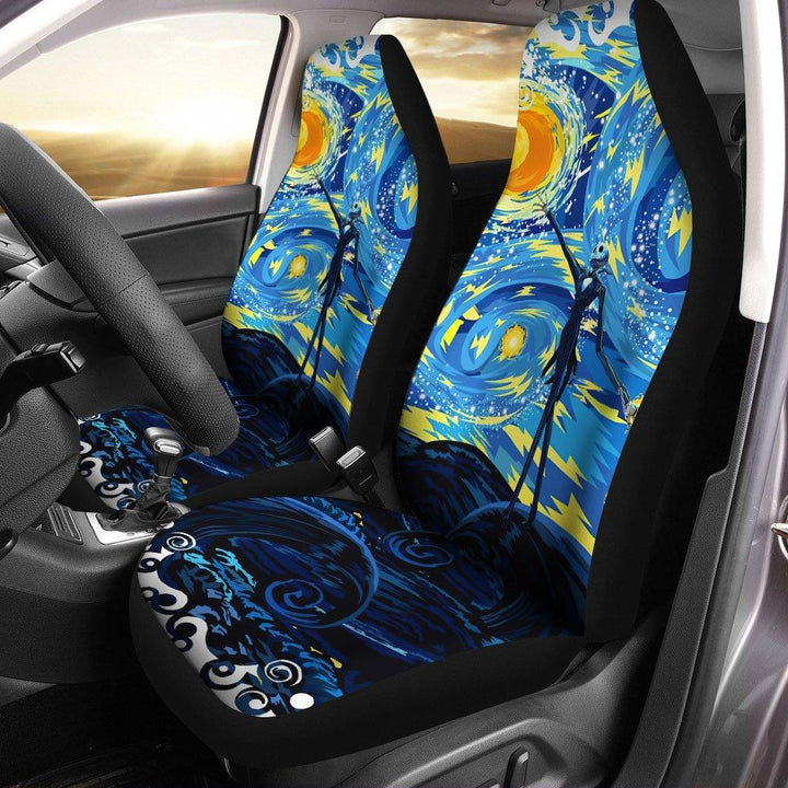 Jack Scary Night abstract paintings Car Seat Covers - Customforcars - 2