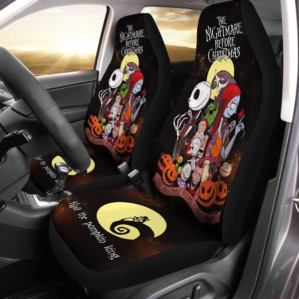 Jack and Friends Nightmare Before Christmas Car Seat Coversezcustomcar.com-1