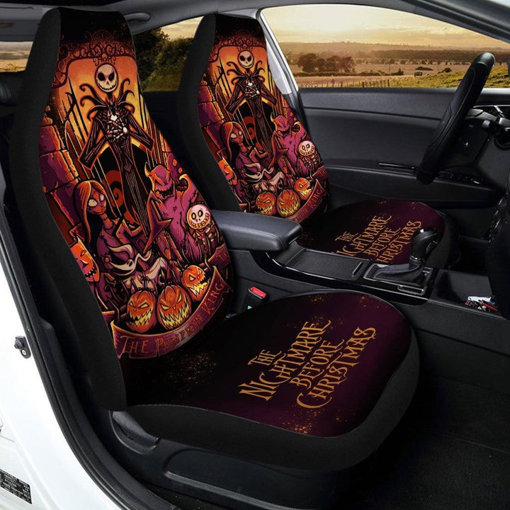 Jack & Pumpkin Nightmare Before Christmas Car Seat Covers - Customforcars - 2