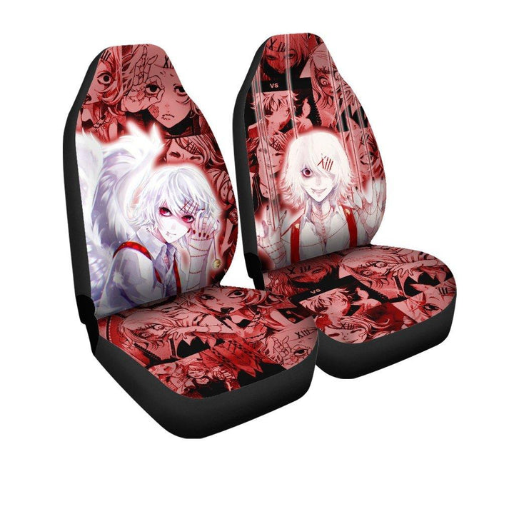 Tokyo Ghoul Car Seat Covers Custom Juuzou Suzuya Characterezcustomcar.com-1