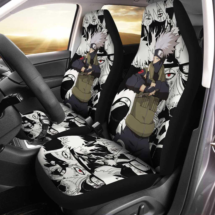 Kakashi Hatake Custom Car Seat Covers Anime Naruto Shippude Mix Manga - Customforcars - 2