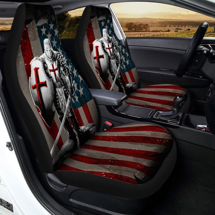 Knight Templar Warrior Car Seat Covers - Customforcars - 2