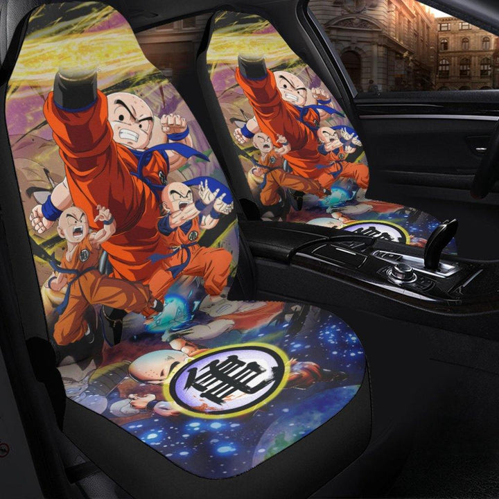 Krillin Car Seat Covers Custom Dragon Ball Super Anime - Customforcars - 3