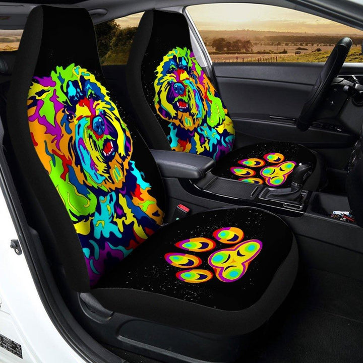Labradoodle Abstract Custom Car Seat Covers - Customforcars - 2