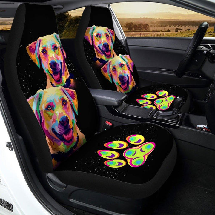 Labrador Retriever Abstract Custom Car Seat Covers - Customforcars - 2