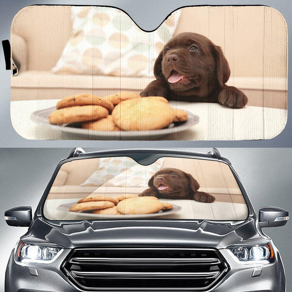Labrador Retriever Cute Car Sunshade - Customforcars - 2