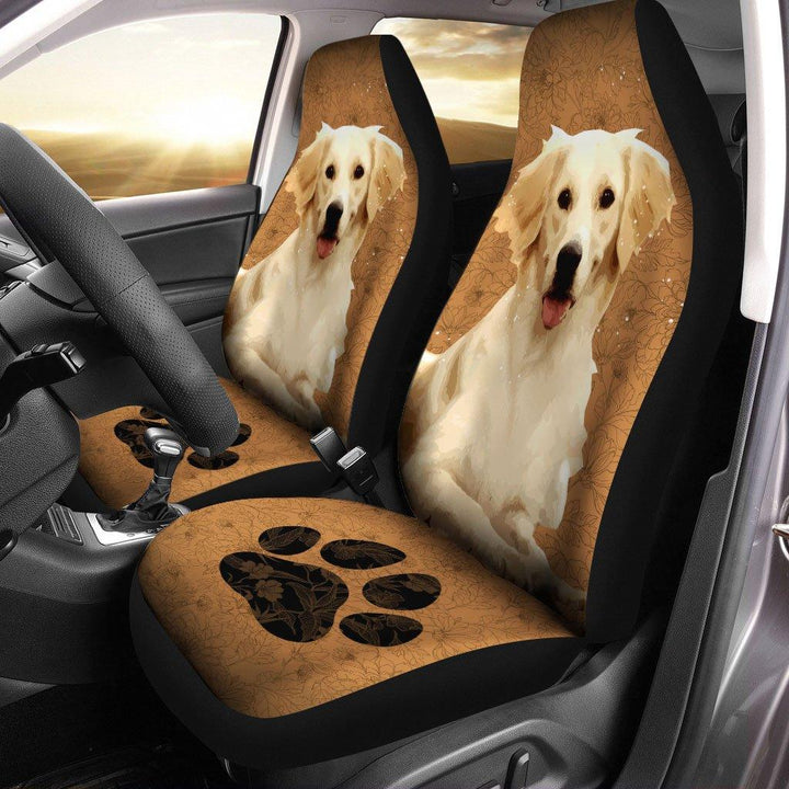 Labrador Retriever Dog Custom Car Seat Covers Set Of 2ezcustomcar.com-1