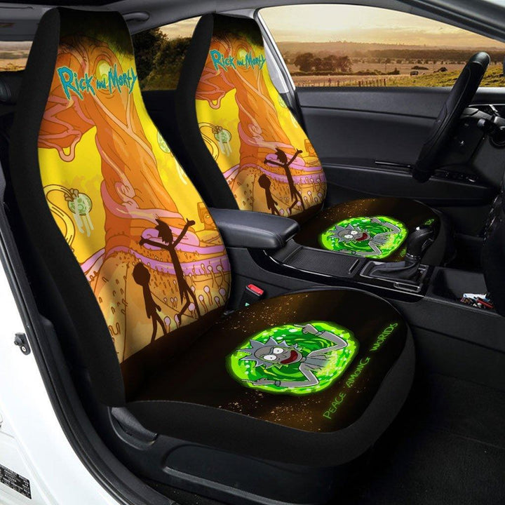Landscape Rick And Morty Car Seat Covers - Customforcars - 2