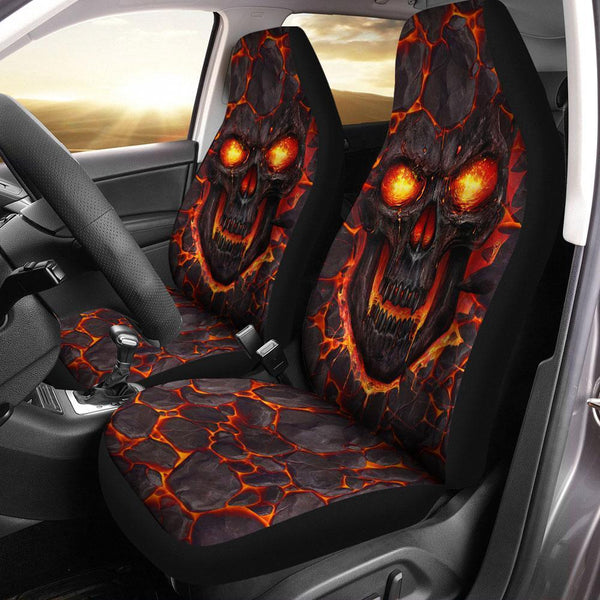Lava Skull Car Seat Coversezcustomcar.com-1