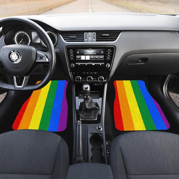 LGBT Rainbow Car Floor Mats-ezcustomcar-1
