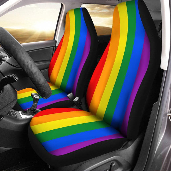 LGBT Rainbow Car Seat Coversezcustomcar.com-1