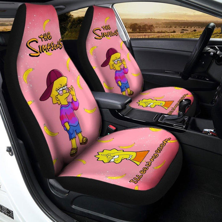 Lisa The Simpson Hippie Car Seat Covers - Customforcars - 2