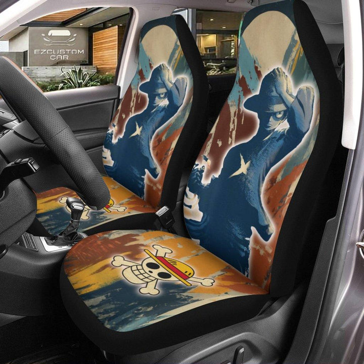 Luffy Car Seat Covers One Piece Animeezcustomcar.com-1