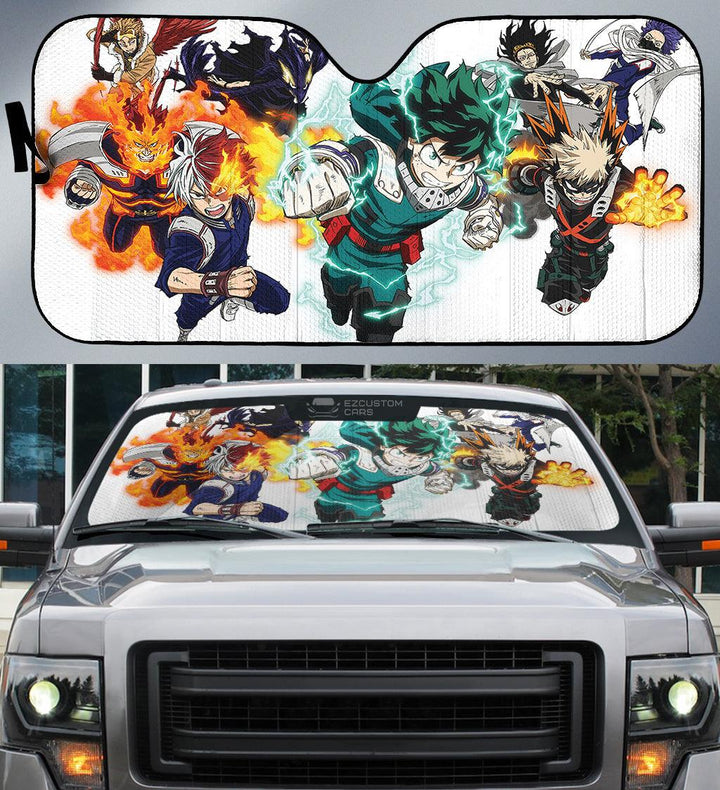 Main Characters My Hero Academia Car Sun Shade Custom Anime Car Accessories - EzCustomcar - 3