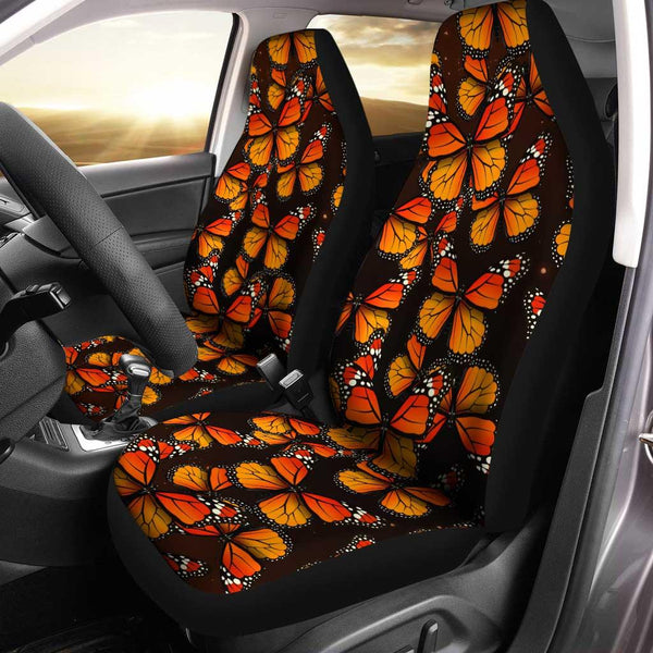 Monarch butterfly Pattern Car Seat Covers Customezcustomcar.com-1