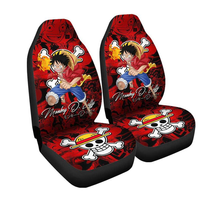 Monkey D. Luffy Car Seat Covers Custom One Piece Animeezcustomcar.com-1