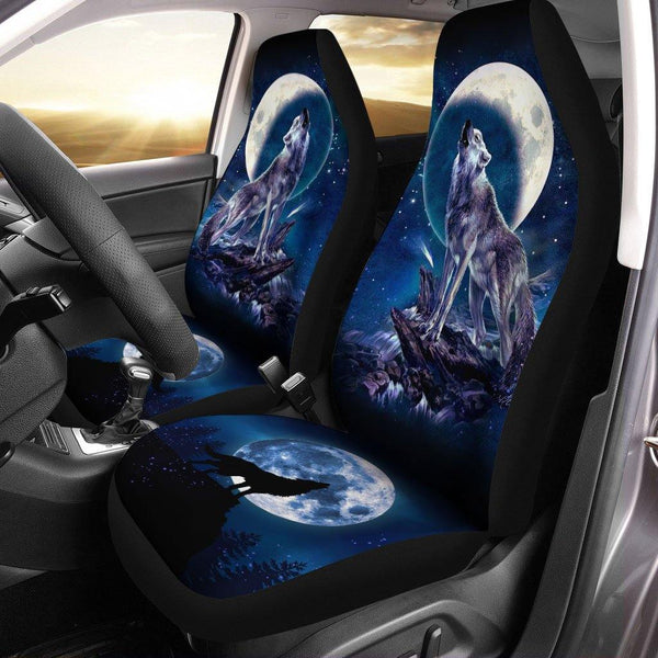 Moonlight Wolf Car Seat Covers For Wolf Loverezcustomcar.com-1