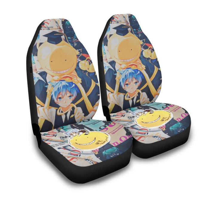 Nagisa and Koro Car Seat Covers Assassination Classroom Anime Car Accessories - Customforcars - 2